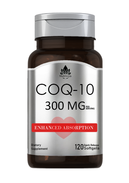 Nutrivya CoQ10 300mg Per Serving Quick Release Softgels