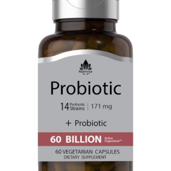 Probiotic 14 Strains 60 Billion Organisms + Prebiotic, 60 Vegetarian Capsules