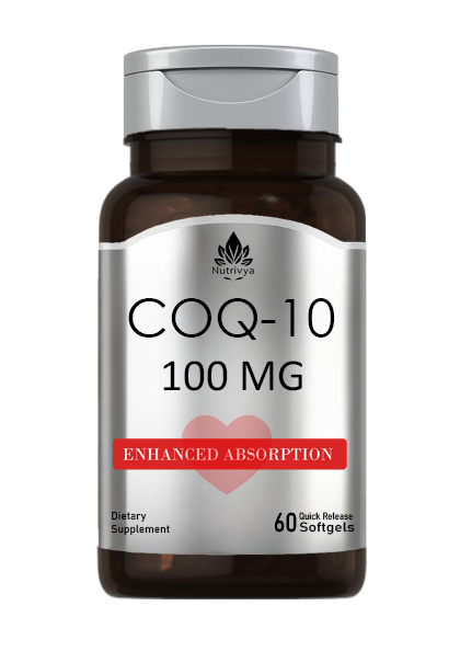 Nutrivya CoQ10 100mg Quick Release Softgels
