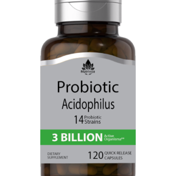 Probiotic Acidophilus 14 Strains 3 Billion Organisms, 120 Quick Release Capsules
