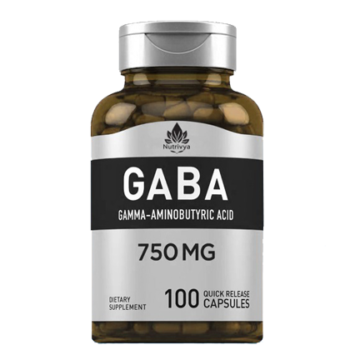 GABA (Gamma-Aminobutyric Acid), 750 mg, 100 Quick Release Capsules
