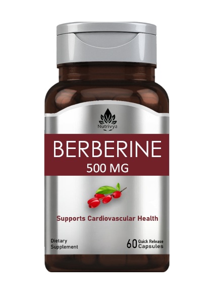 Nutrivya Berberine HCL 500mg Quick Release Capsules