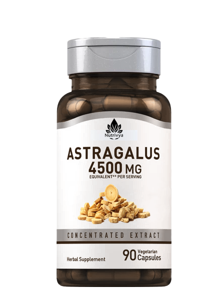 Nutrivya Astragalus Root 4500mg Vegetarian Capsules