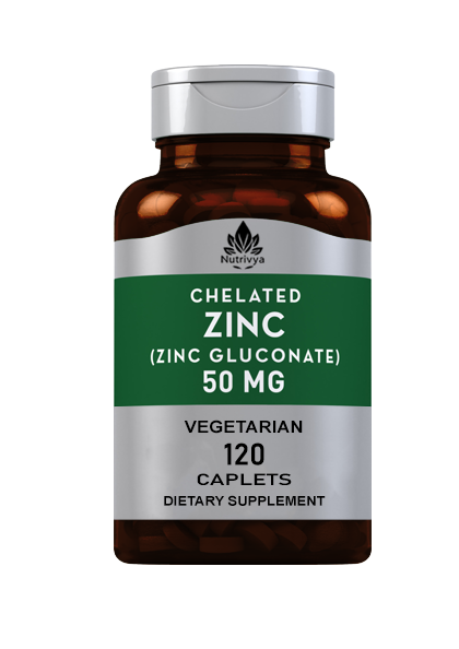 Nutrivya Chelated Zinc 50mg Vegetarian Tablets