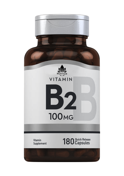 Nutrivya B-2 Riboflavin 100mg Quick Release Capsules