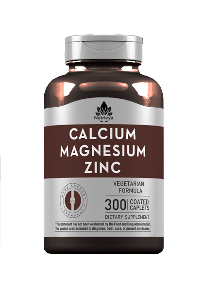 Nutrivya Calcium Magnesium Zinc Coated Caplets