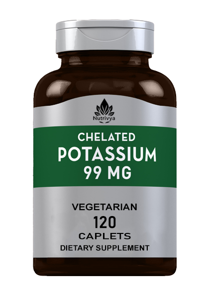Nutrivya Chelated Potassium 99mg Vegetarian Caplets