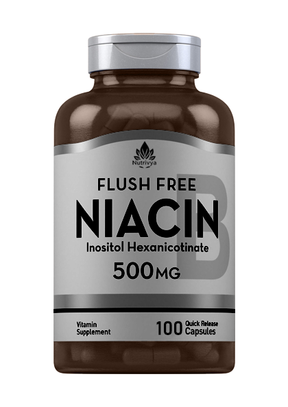 Nutrivya Flush Free Niacin 500mg Capsules