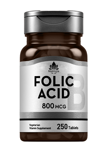 Nutrivya Folic Acid 800 mcg Tablets