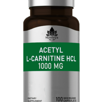 Nutrivya Acetyl L-Carnitine 1000mg Quick Release Capsules Bottle