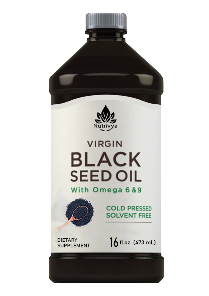 Nutrivya Black Seed Oil Cold Pressed 16 fl oz Bottle