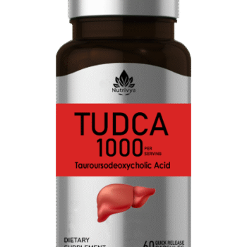 Nutrivya TUDCA 1000mg Quick Release Capsules Bottle