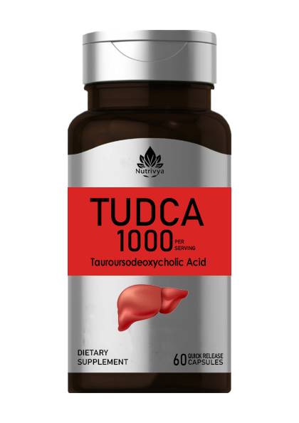 Nutrivya TUDCA 1000mg Quick Release Capsules Bottle